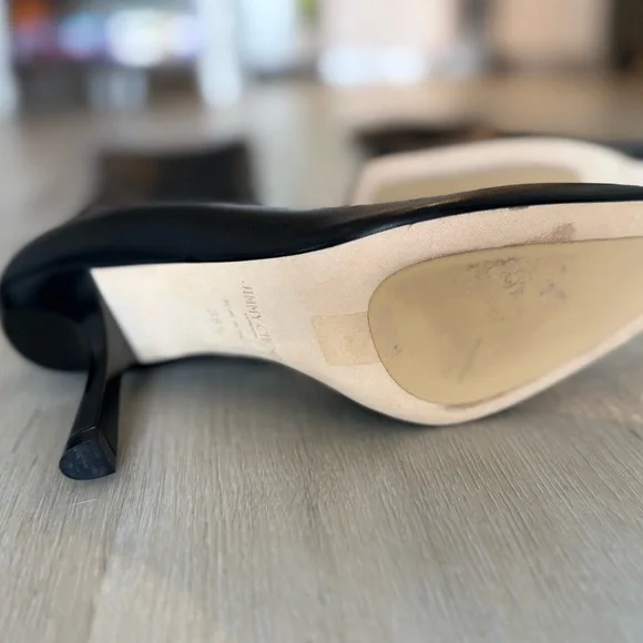 New Jimmy Choo Mire Square-Toe Thigh-High Leather Boots 38.5 $1,695 - Picture 8 of 15